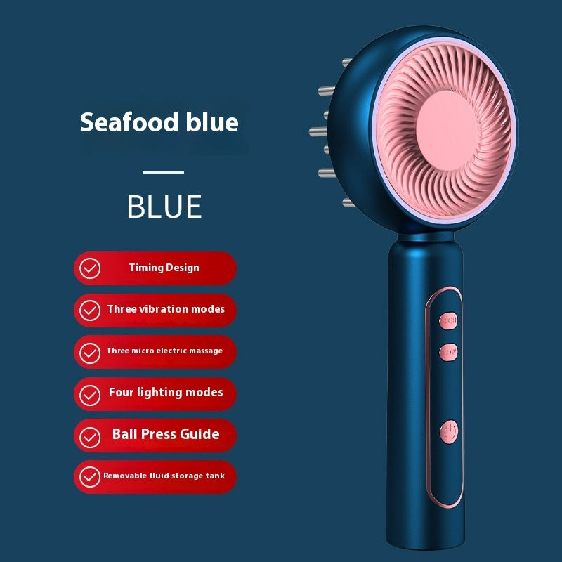 Red & Blue Light Therapy Scalp Massage Comb with Oil Diffuser