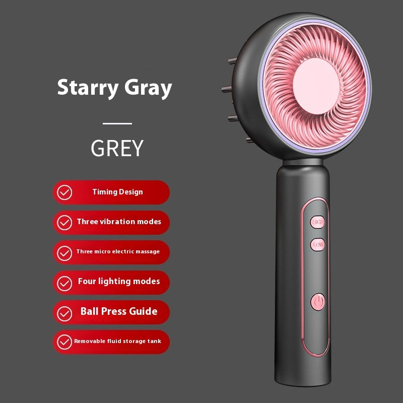 Red & Blue Light Therapy Scalp Massage Comb with Oil Diffuser